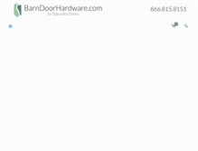 Tablet Screenshot of barndoorhardware.com